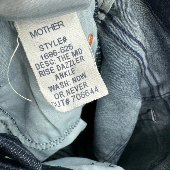NEW MOTHER The Mid Rise Dazzler Ankle in Now Or Never size 24 B1071 - Picture 8 of 8